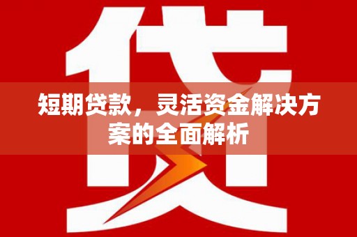 同心短期贷款，灵活资金解决方案的全面解析