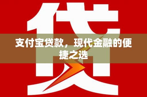 同心支付宝贷款，现代金融的便捷之选